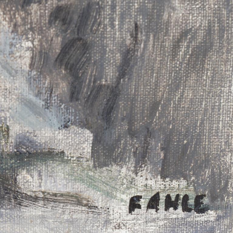 GUSTAF ADOLF FAHLE, olja på duk, signerad.