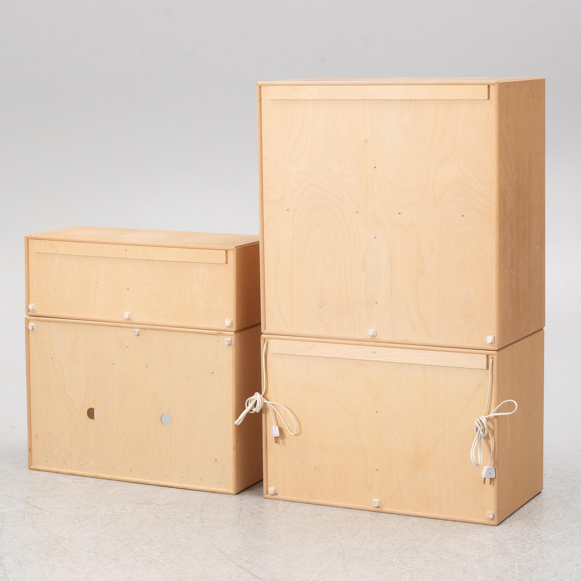 Peter J Lassen, hyllsystem, 4 delar, "Montana", Montana Møbler, Danmark.