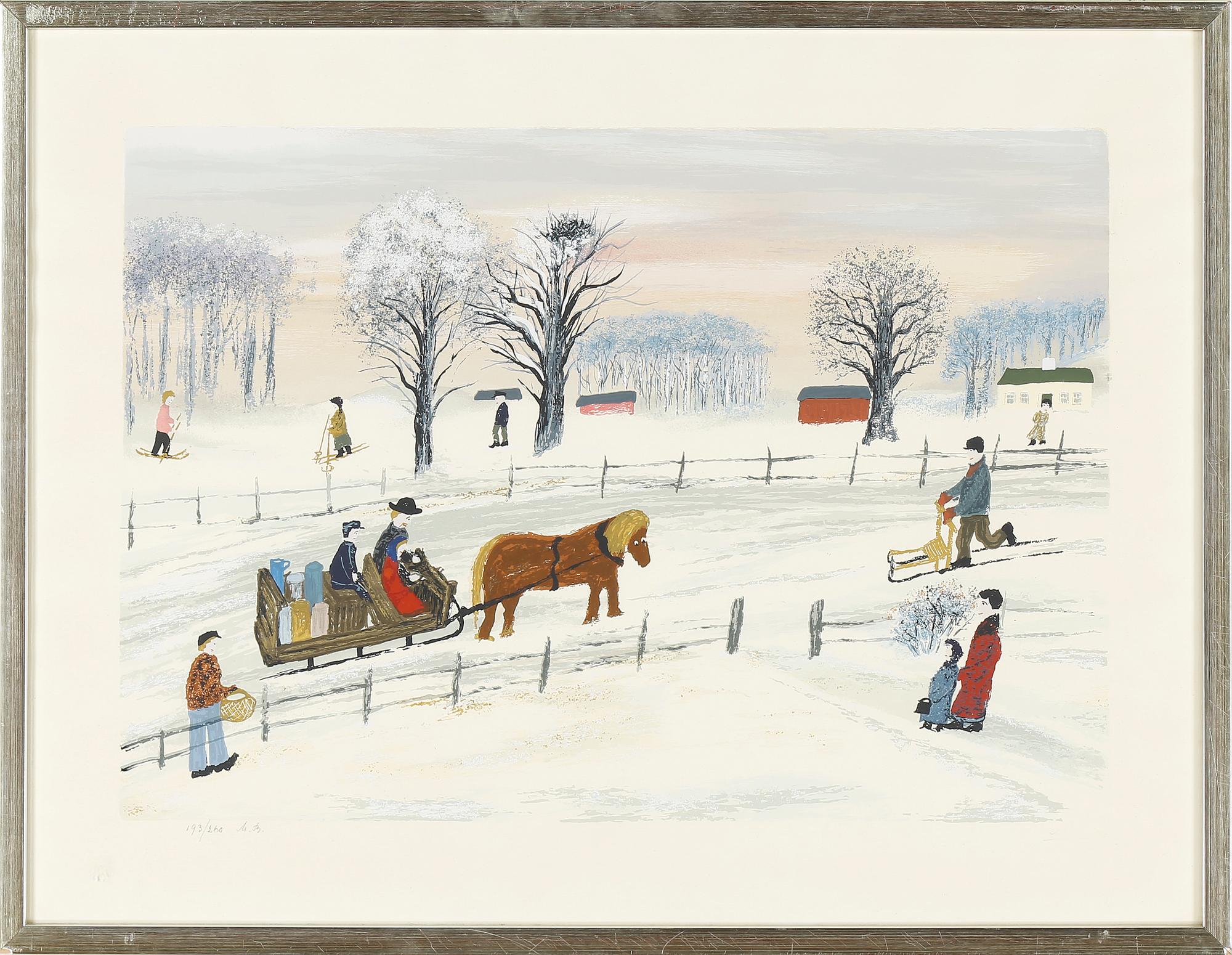 AXEL BENGTSSON, färglitografi, signerad och numrerad 193/260.