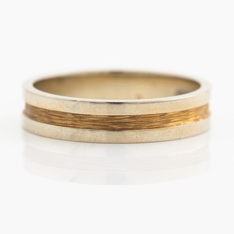 Lapponia, ring 18K gold and white gold, Finland 1977.