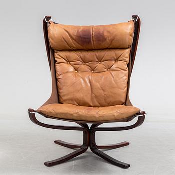 SIGURD RESSEL, fåtölj "Falcon", Vatne Möbler Norge, 1970-tal.