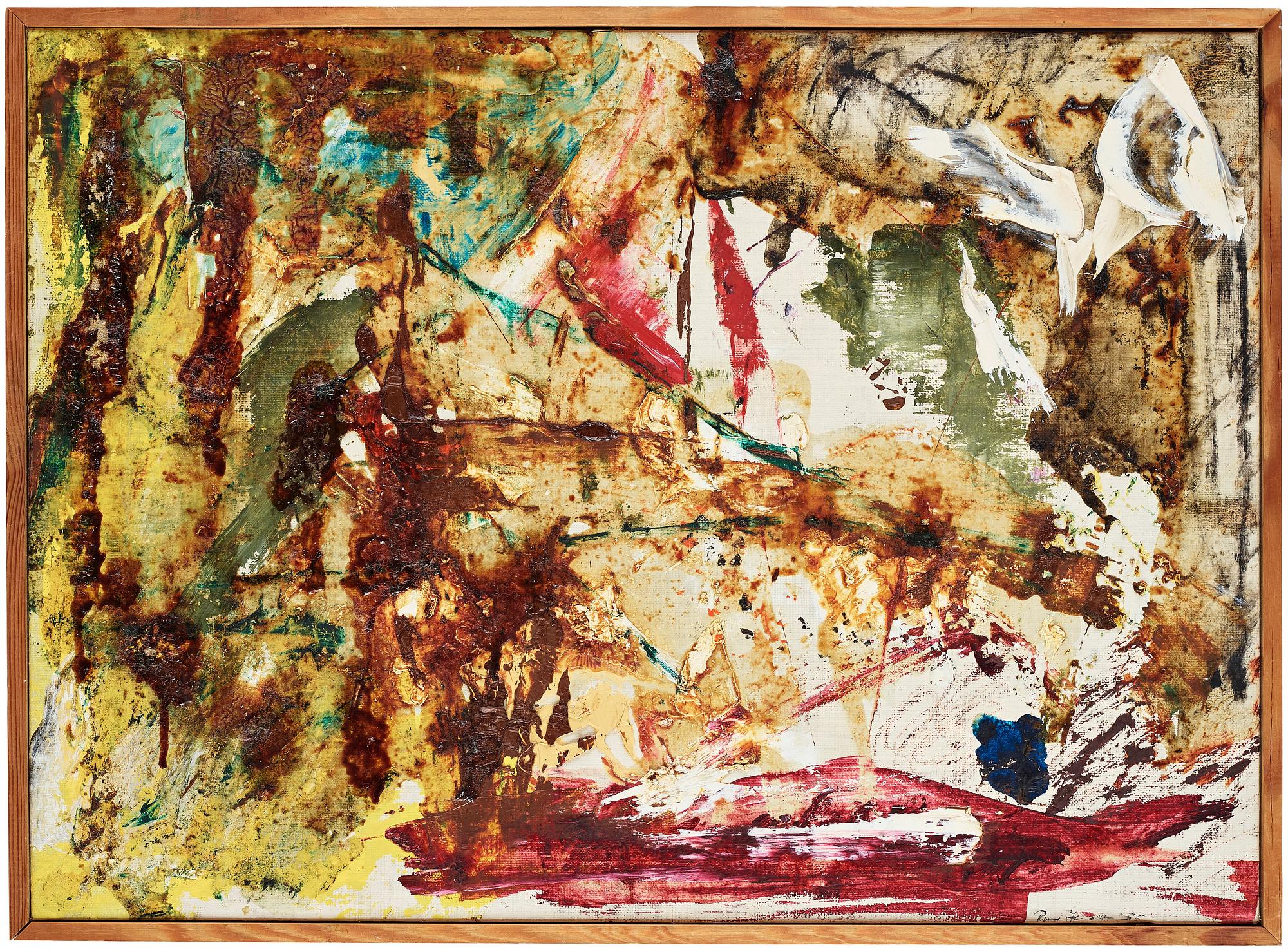 RUNE JANSSON, oil on canvas, signed and dated 55.