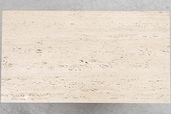 Coffee table, travertine, 1980s.