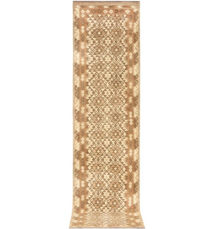 A Kelim runner, Afghanistan, a. 381 x 83 cm.
