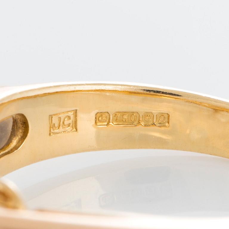 Ring med en rund briljantslipad diamant ca 1.75 ct kvalitet ca W si1 tillverkad av Cartier.