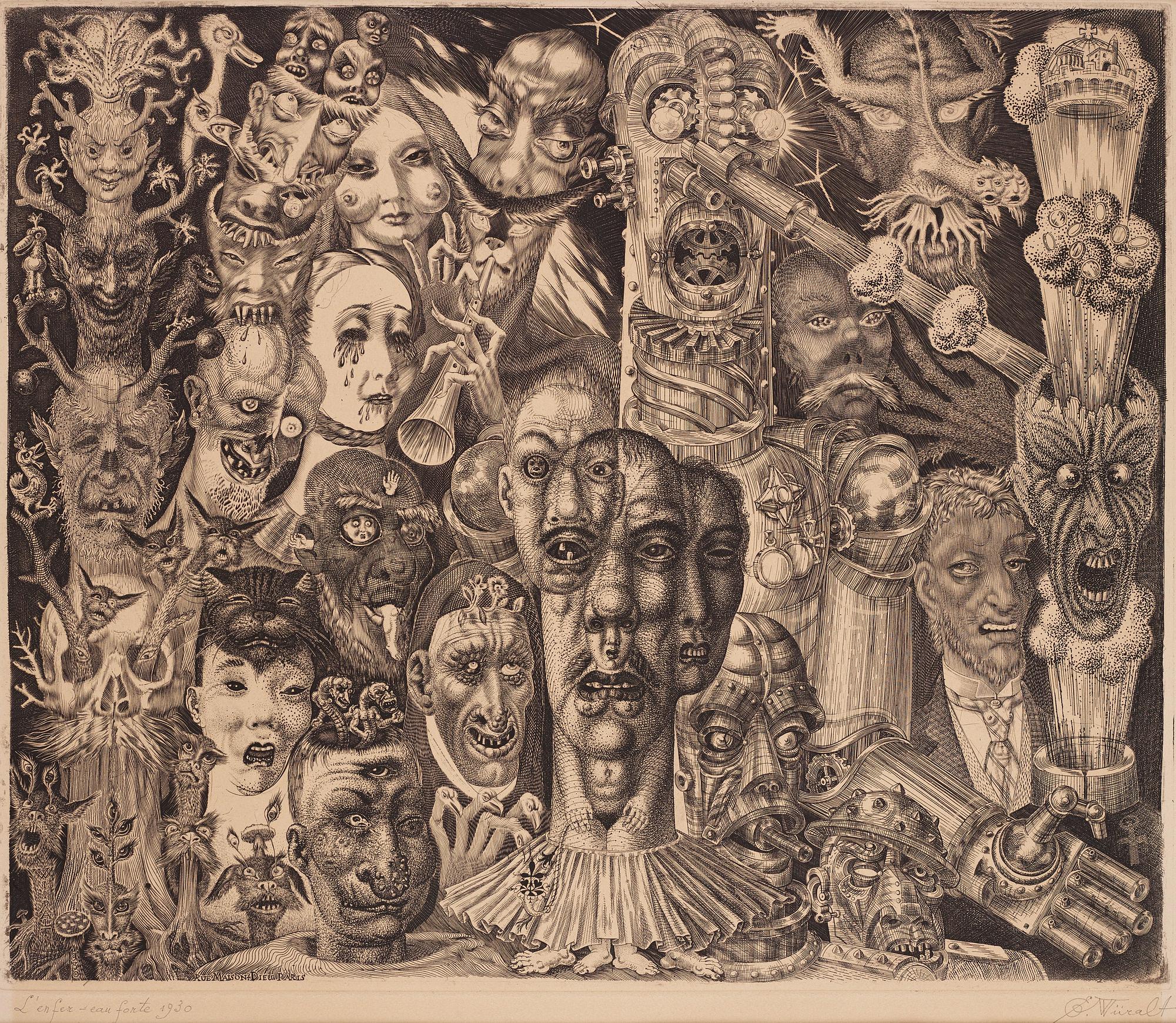 Eduard Wiiralt, "Põrgu" (Hell).