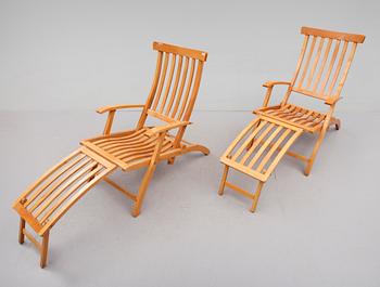 DÄCKSTOLAR, 1 par, Brogrens, 1900-/2000-tal.