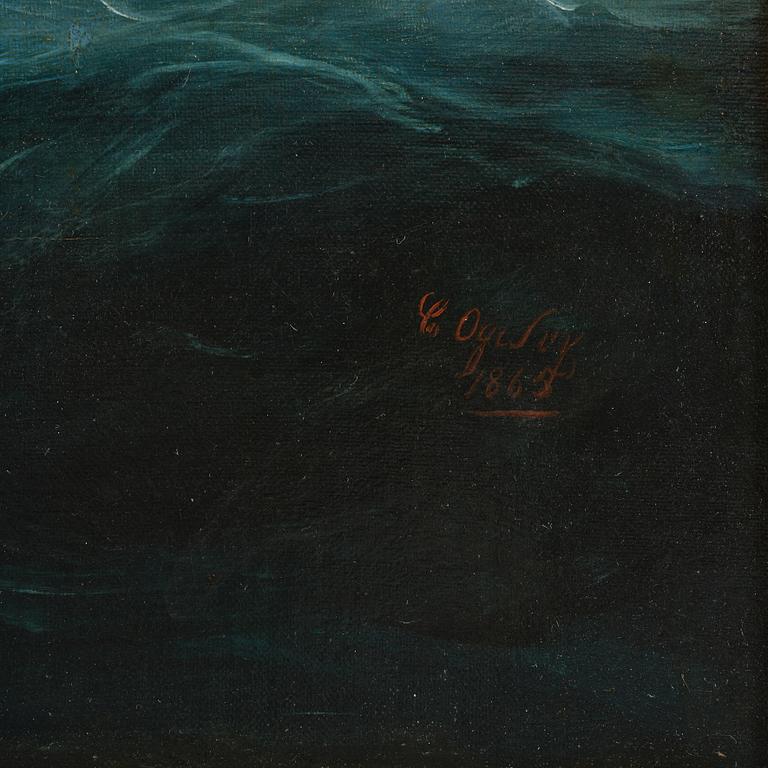 Charles Ogilvy, The Full-Rigged Ship "Amy" off Anglesey.