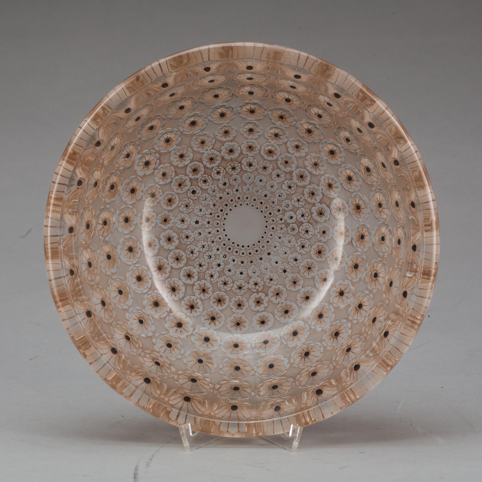 SKÅL, glas, Lalique, signerad Lalique France. 1900-talets andra hälft.