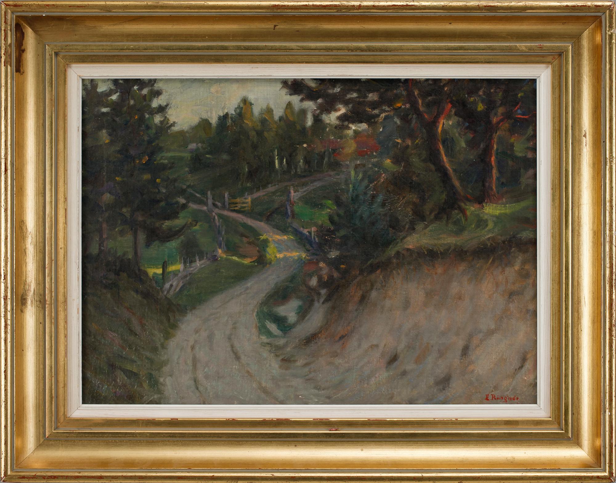 ENOCH RINGNER. Olja på duk. Sign.