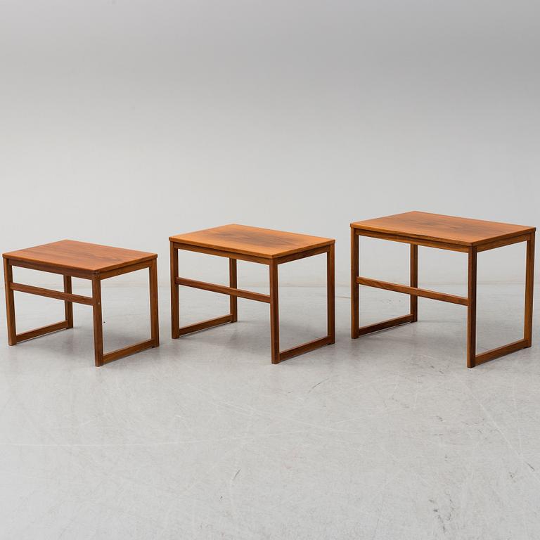 A set of three 20th century tables.