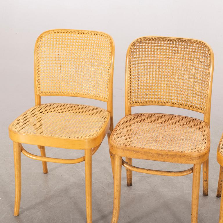 Four similar mid 20th century chairs.