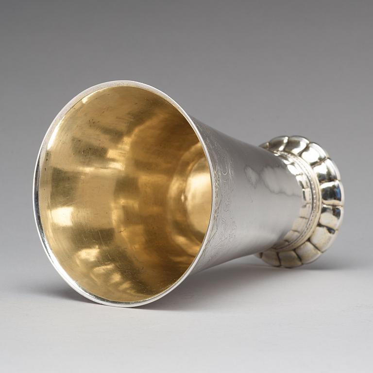 Lorens Stabeus, bägare, silver, Stockholm 1755.