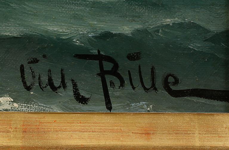 VILHELM VICTOR BILLE, olja på duk, signerad.