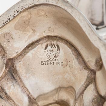 A five-piece sterling silver coffee and tea service, and 12 spoons, USA, first quarter of the 20th century.