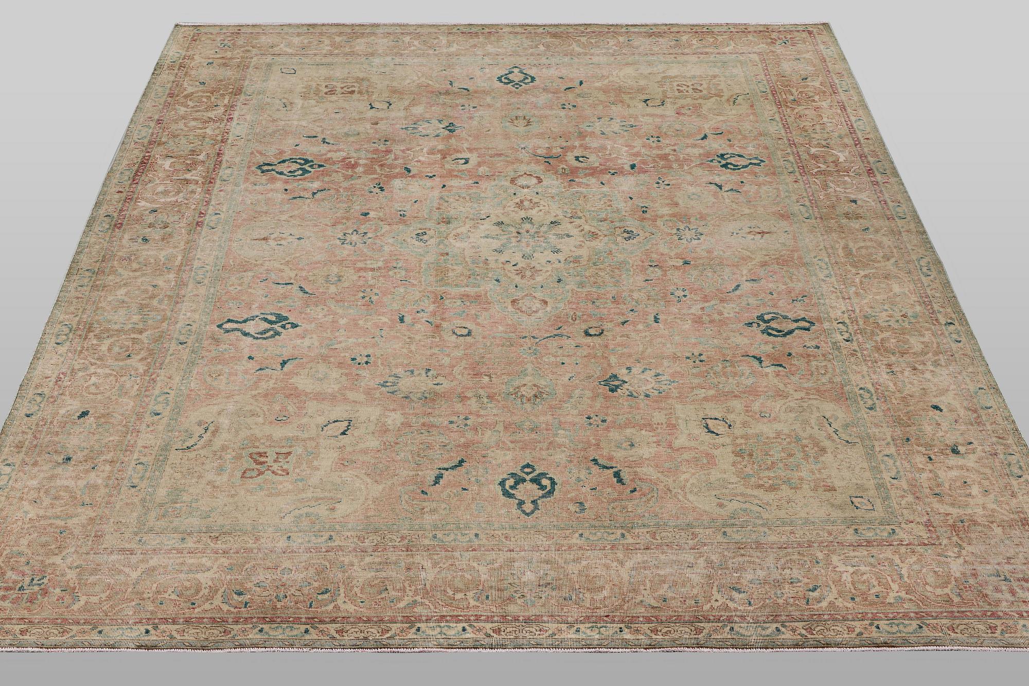 A carpet, oriental, vintage design, ca 343 x 254 cm.