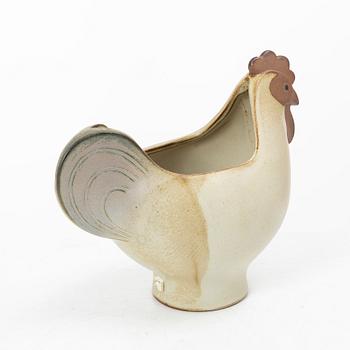 Lisa Larson, ägghöna samt äggkoppar, 6 st, stengods.