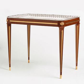 A Gustavian 18th century faience tea table.