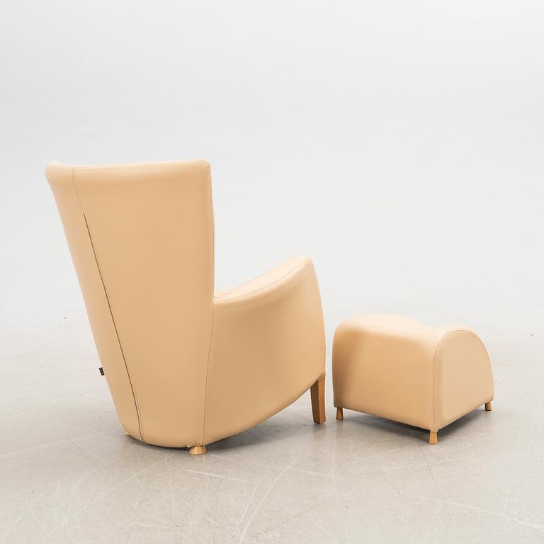 Fåtölj med fotpall, Jess Design, 2000-tal.