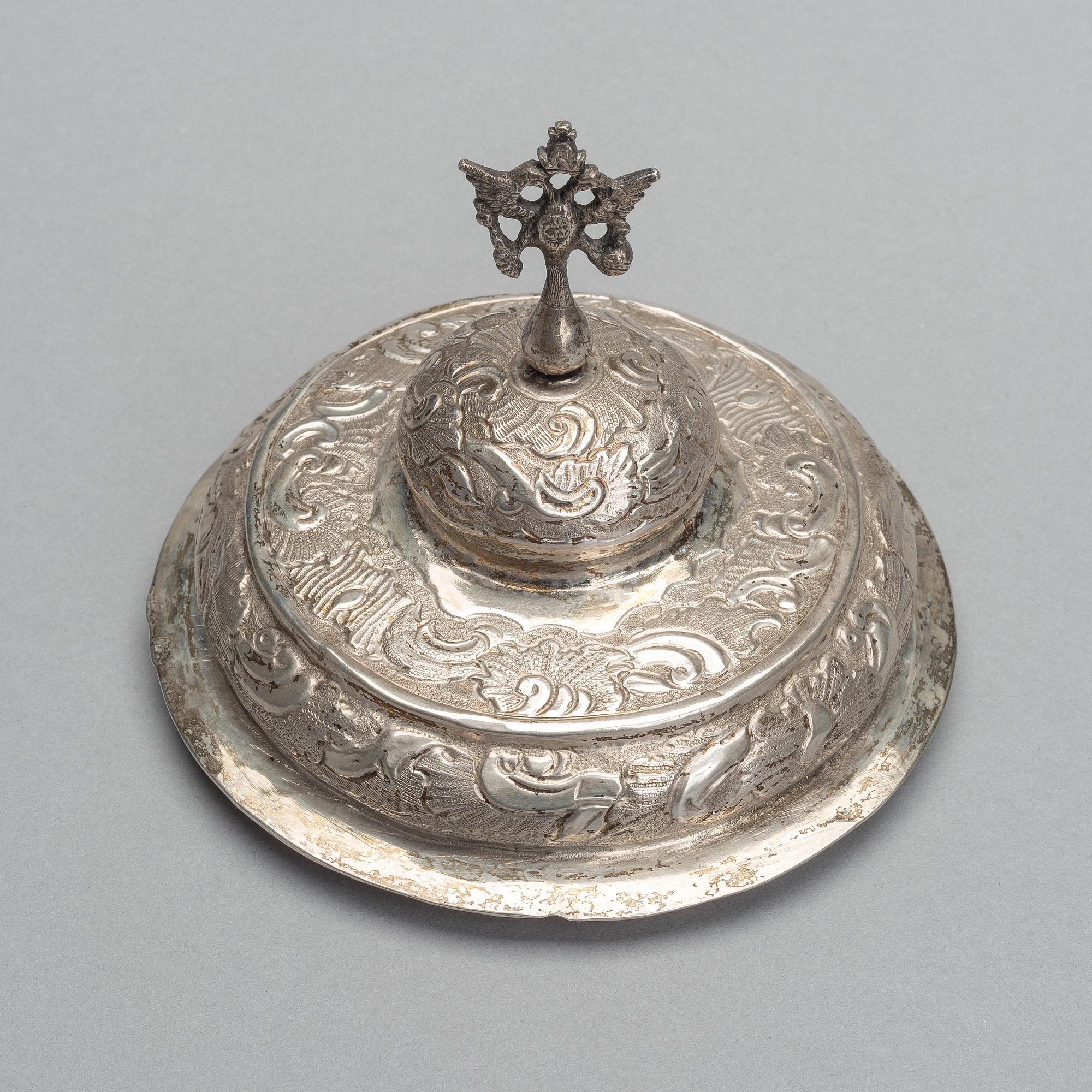 KANNNELLINENPIKARI, hopeaa, Venäjä, Moskova 1770-80-luku, Timofei Silujanov, paino 392 g.