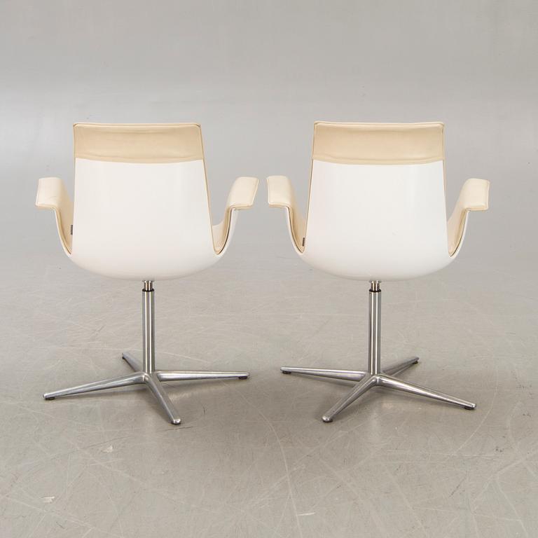 Preben fabricius & Jørgen Kastholm, a "Bucket chair" for Walter Knoll Germany later part of the 20th century.