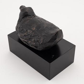 Henrik Allert, sculpture. Signed. Foundry mark. Bronze, total height 14 cm, length 17 cm.
