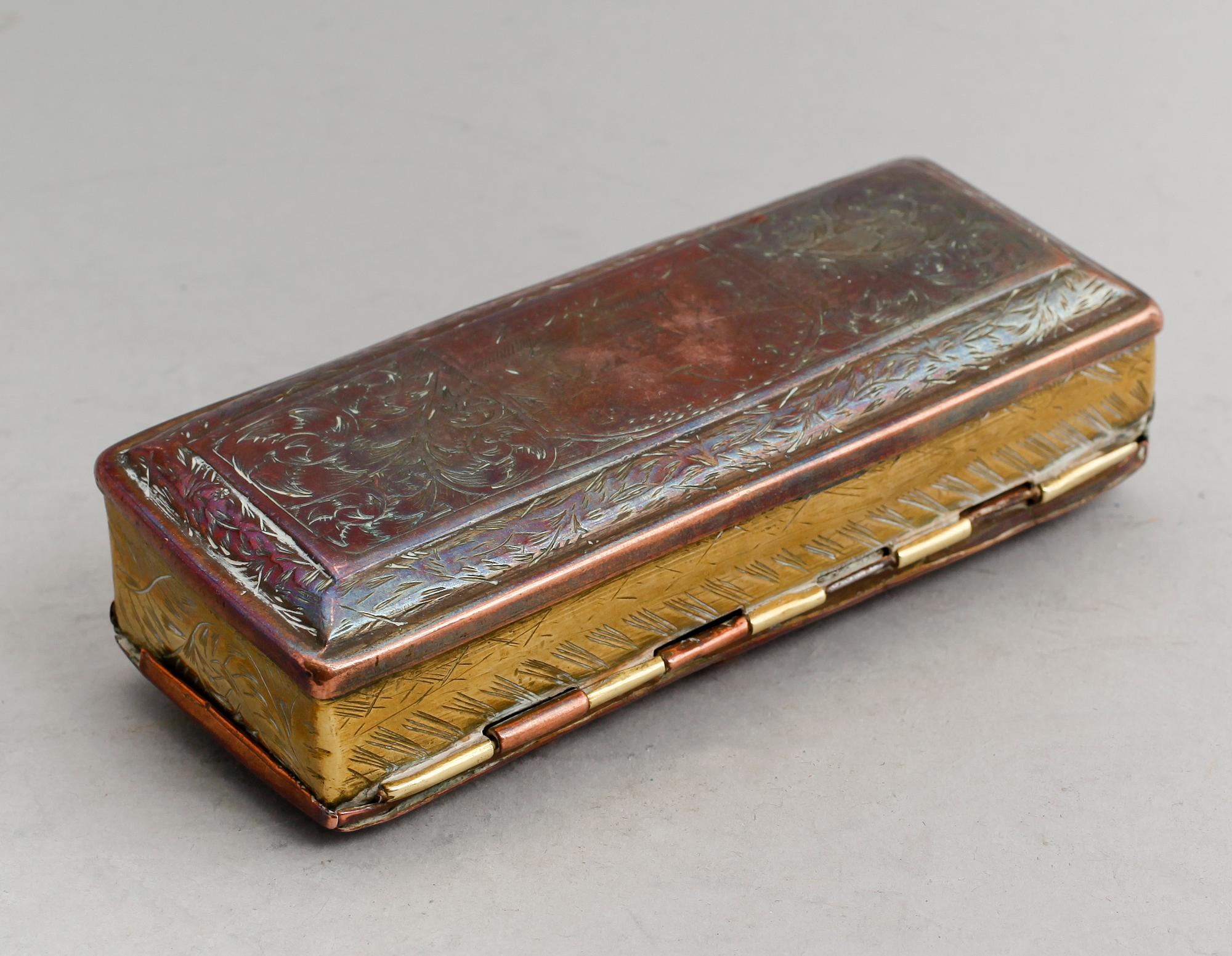 DOSA, koppar och mässing, sannolikt 1700-tal.