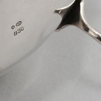 KAFFESERVIS, 3 delar, silver, importstämplar, 1900-tal. Vikt 850 g.