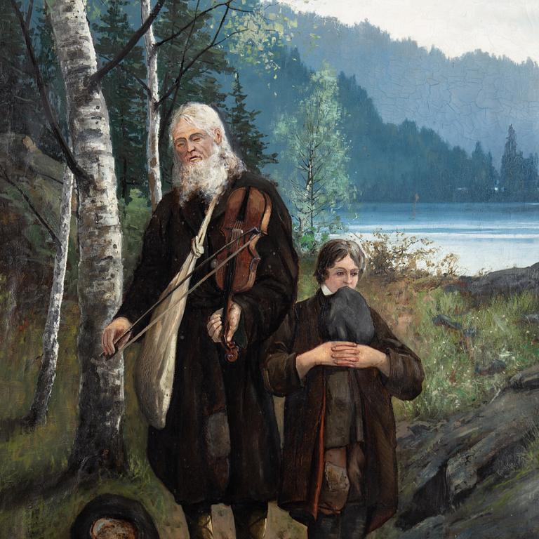 Unknown artist, oil on canvas, signed carl Törnblom and dated Stockholm 1886.