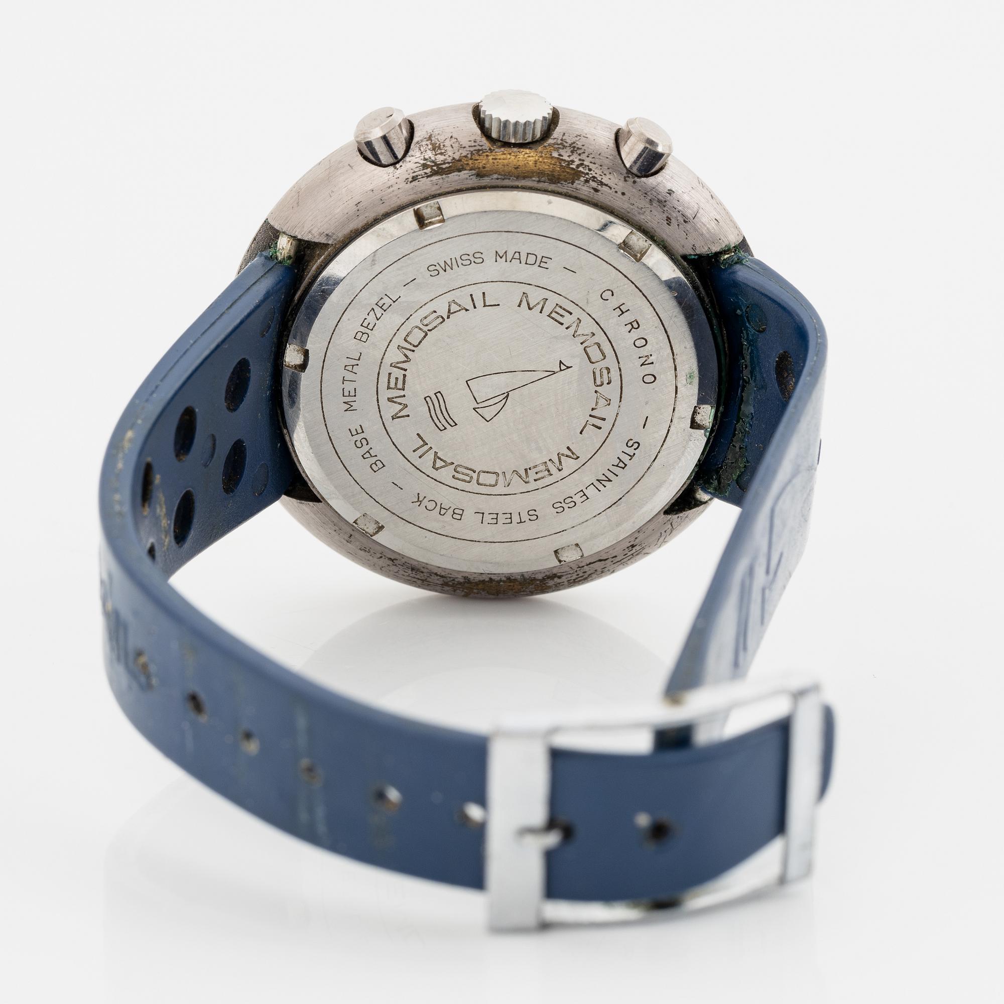 Memosail, "Regatta", sailing chronograph, wristwatch, 45,6 mm.
