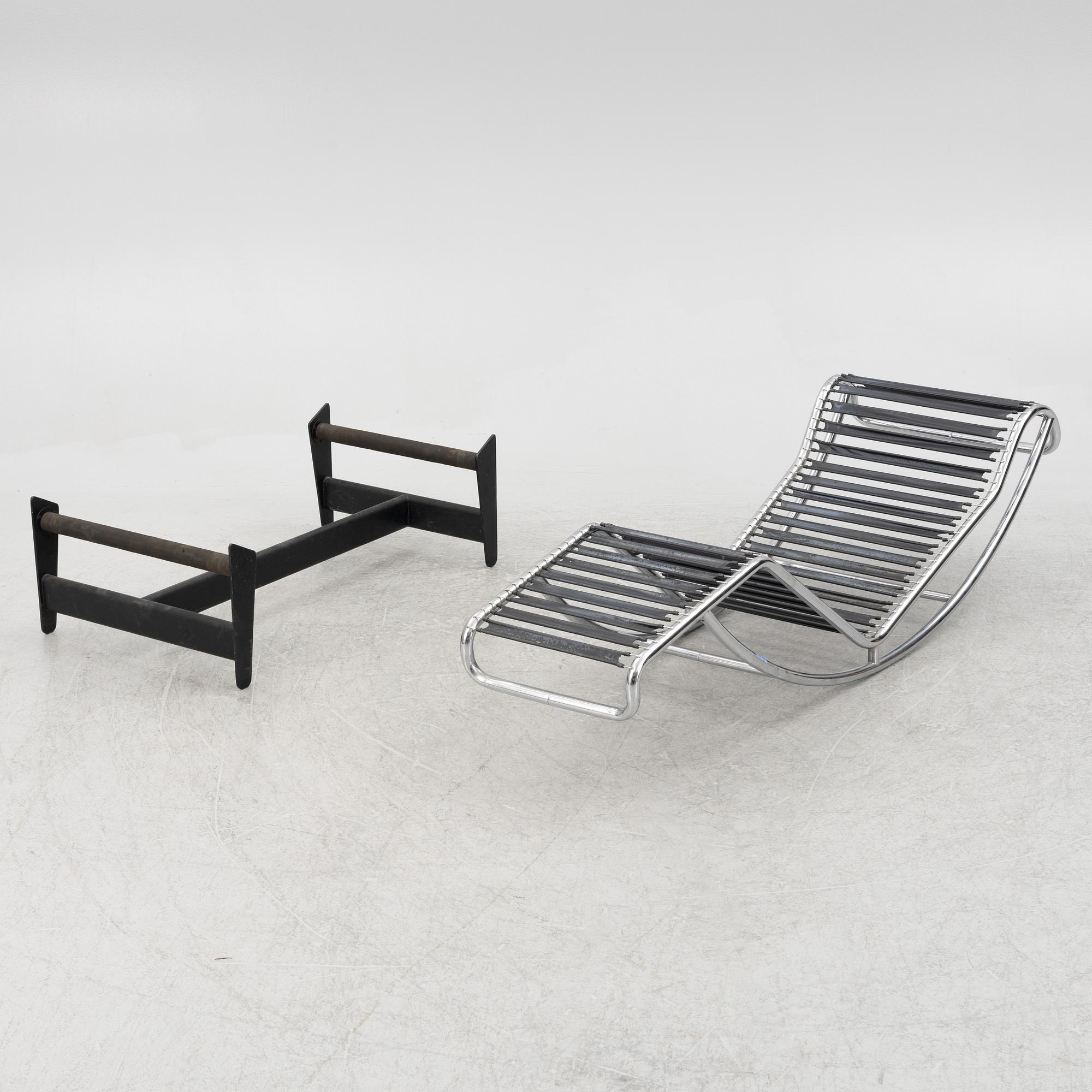 Le Corbusier, Pierre Jeanneret, Charlotte Perriand, vilstol, "LC4", Cassina, Italien, modellen formgiven 1928.