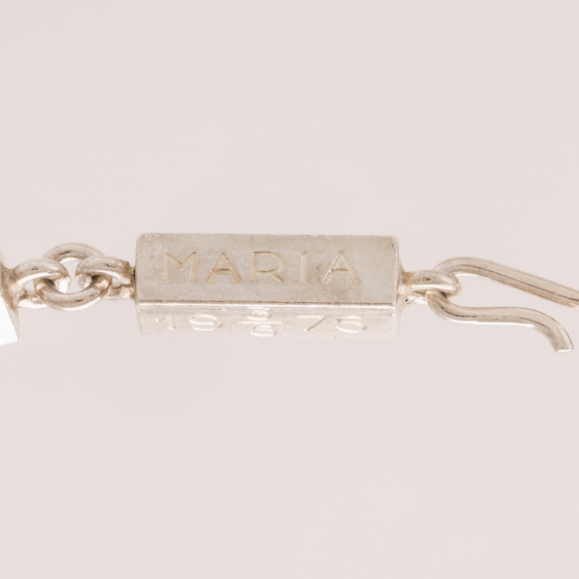 Rey Urban, halsband stavkedja silver Stockholm 1976.