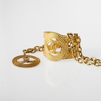 ARMBAND samt HALSBAND, bijouteri, Chanel.