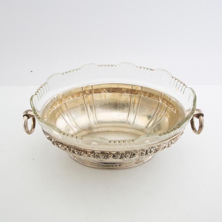 Jardinière silver Art Nouveau early 20th century.