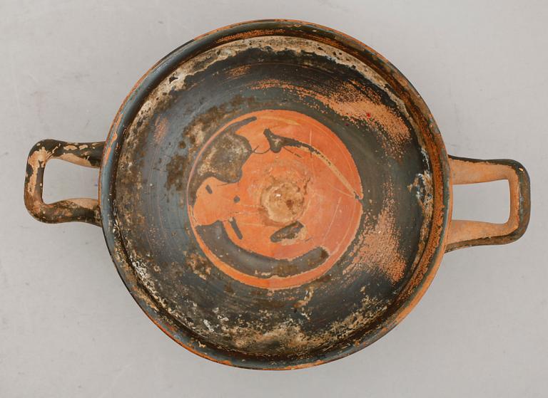 KYLIX, lergods, Grekland, troligen 300-400 f Kr.