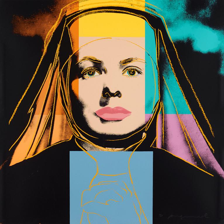 Andy Warhol, "The Nun", from: "Ingrid Bergman".