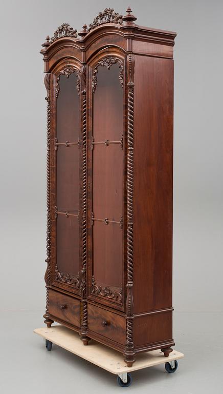 BOKSKÅP, senempire, 1800-talets mitt.