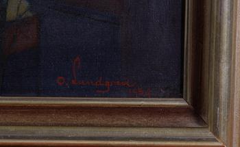 OKÄND KONSTNÄR, olja på duk, sign O. Lundgren, dat -34.