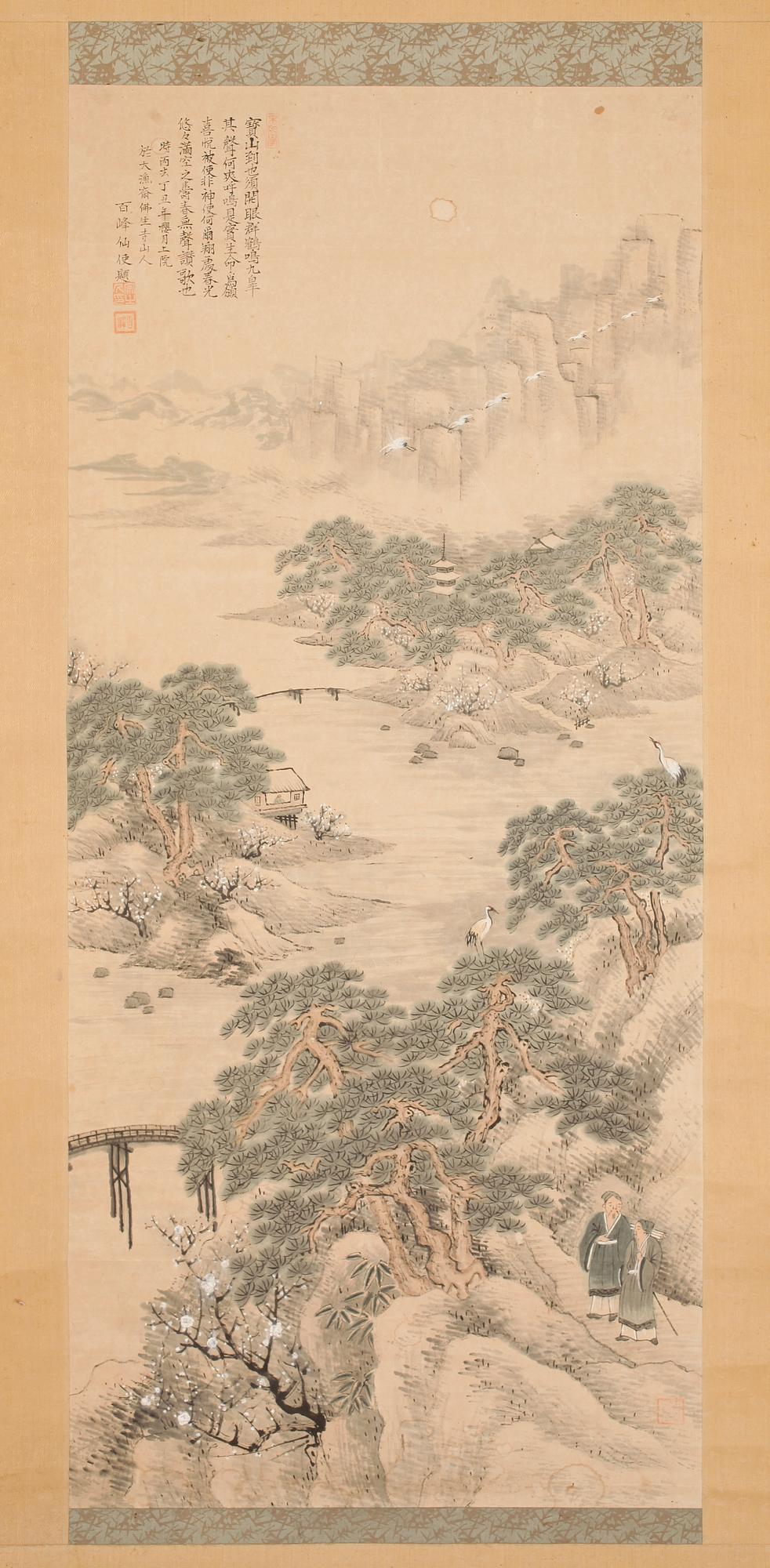 OKÄND KONSTNÄR, rullmålning, Japan, 1900-tal.