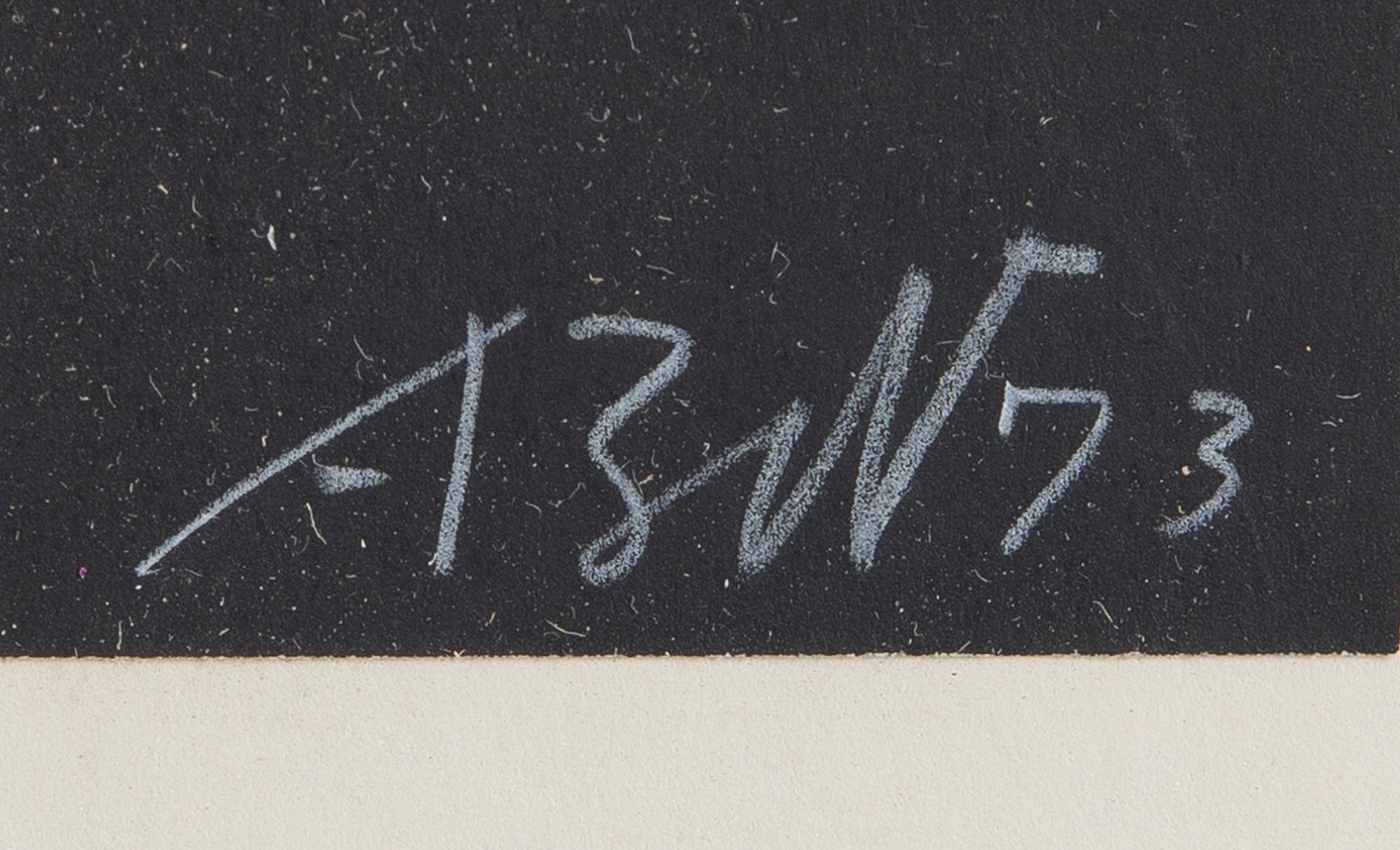 EXHIBITION POSTER, Aulis Blomstedt, Galerie Artek, 15.11.73. Sign. -73.