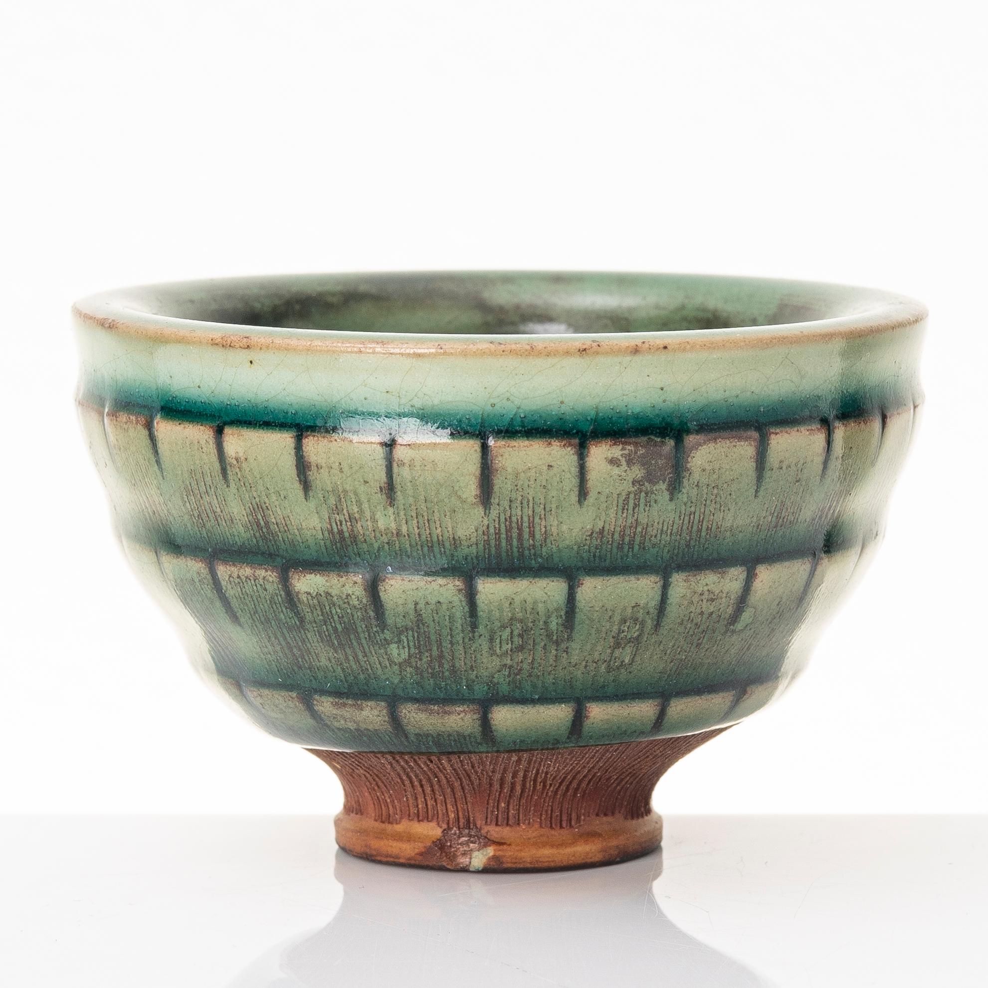 Wilhelm Kåge, Bowl, Farsta, stoneware, Gustavsberg's Studio.