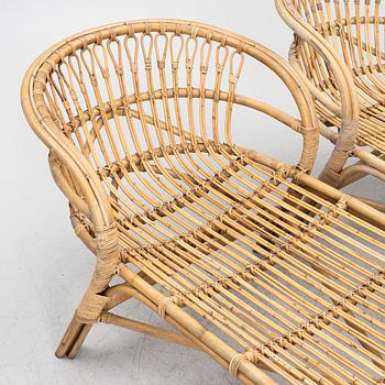 Lounge chairs, a pair, modern production.