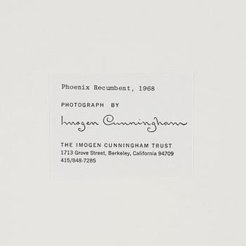 Imogen Cunningham, "Phoenix Recumbent", 1968.