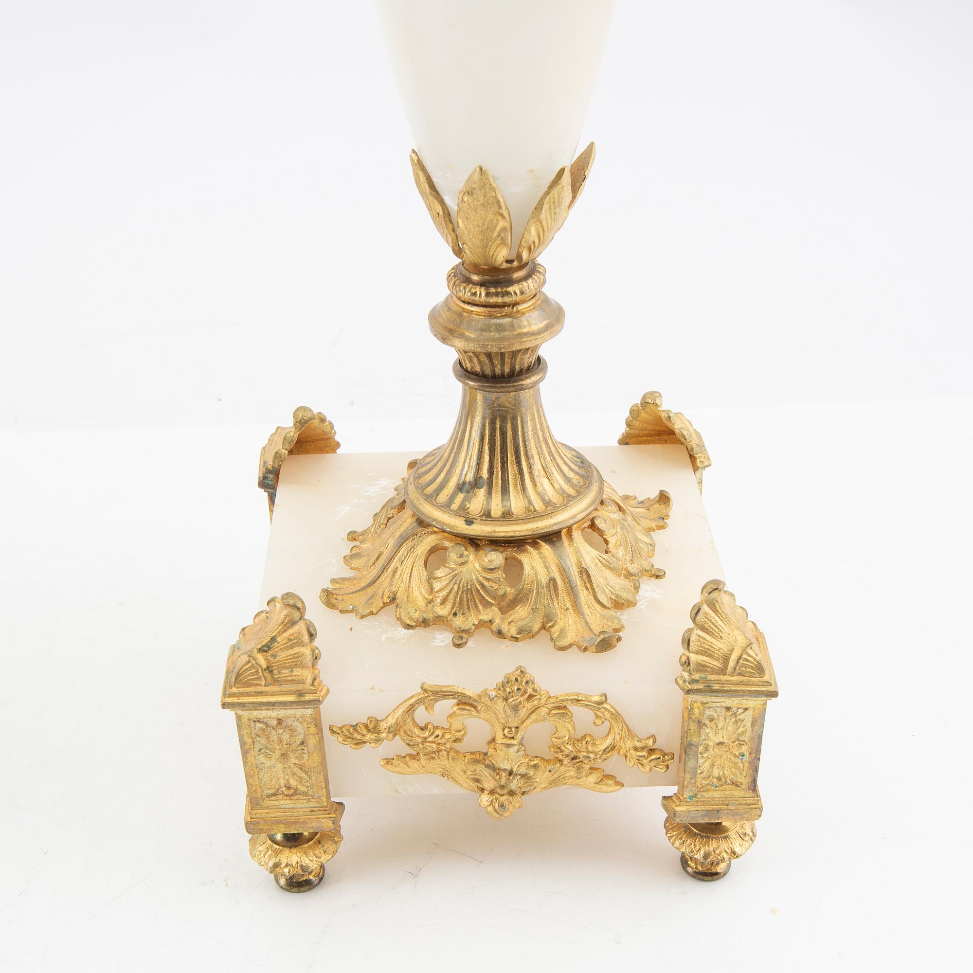 candelabras, a pair from the late 19th century.