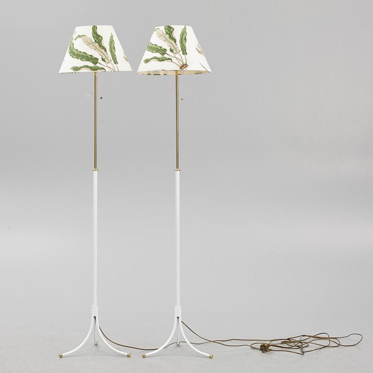 Josef Frank, a air of model 2326 floor lamps, Firma Svenskt Tenn, Sweden.