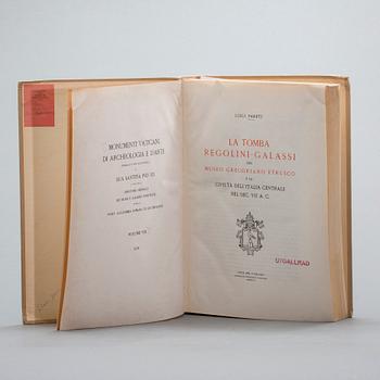 LA TOMBA REGOLINI-GALASSI... "Luigi Pareti, Cittá del Vaticano. 1947.