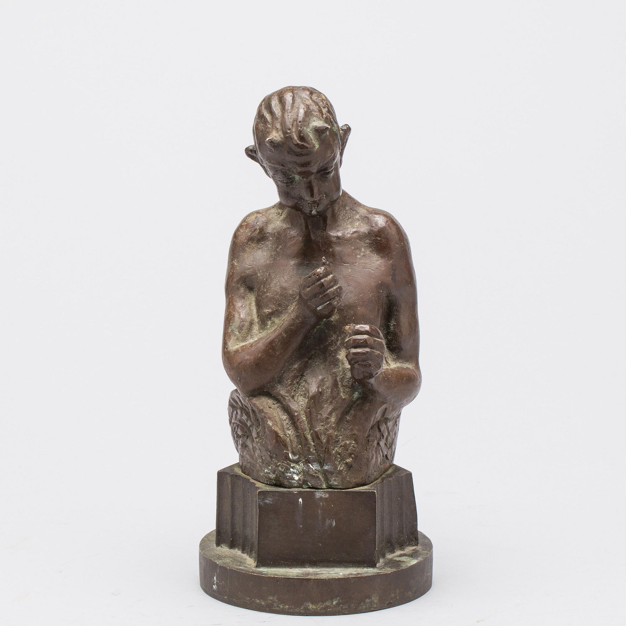 SKULPTUR, brons, ej signerad. 1900-tal.