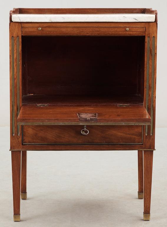 A late Gustavian late 18th century chamber pot cupboard.
