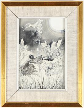 AINA STENBERG-MASOLLE, blandteknik, monogramsignerad.