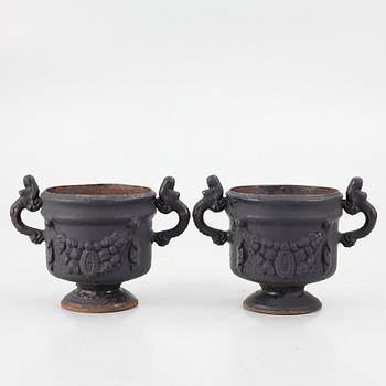 A pair of garden urns, Stavsjö Bruk, 20th century.